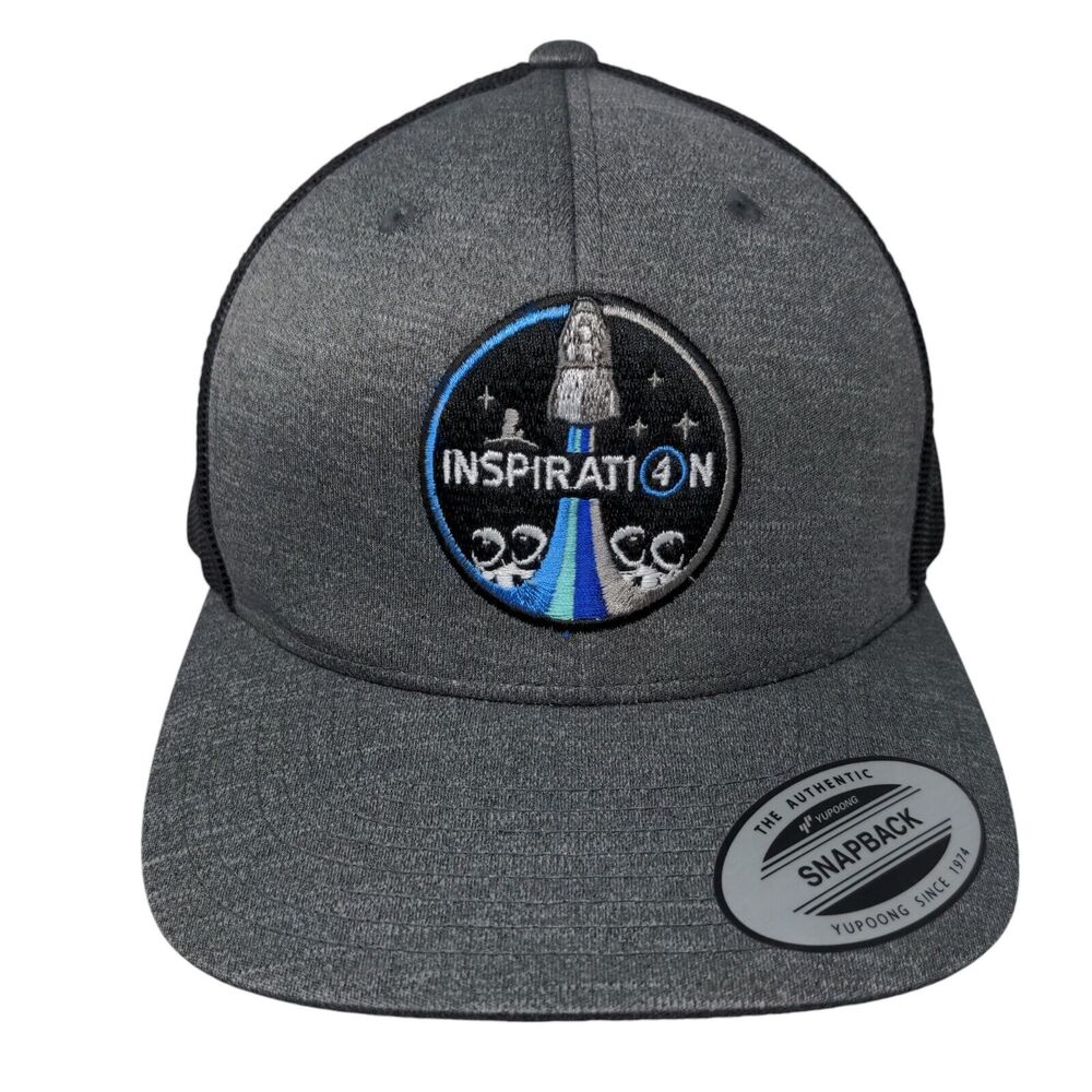 Inspiration Snapback Mesh Back Trucker Hat Gray One Size Team 365